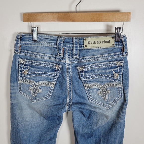 Rock Revival Lacey Bootcut Jeans Size 28 - Picture 9 of 11